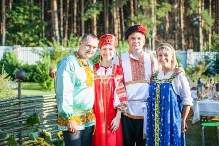 Teminės vestuvės rusų stiliaus