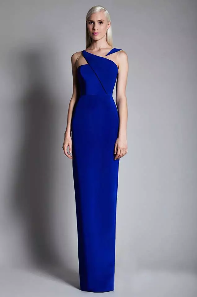 Direct evening dress on straps