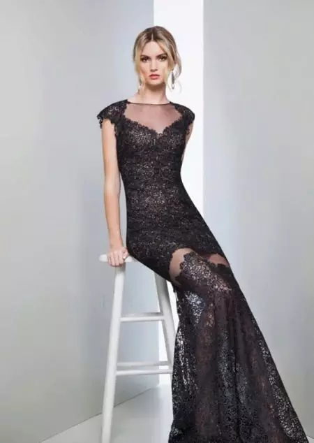 Чорну мереживну сукню вечірній від Мігнон