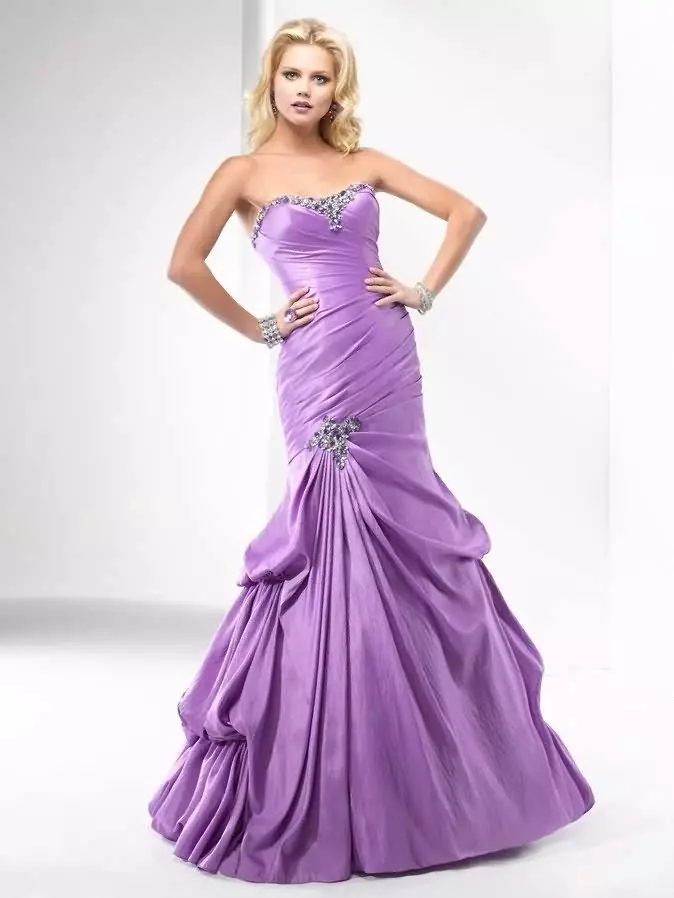 Violettes Abendkleid