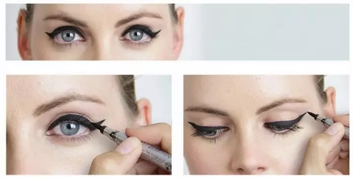 Tesne vysadené oči (45 fotografií): krok za krokom pokyny pre vytváranie make-upu so šípkami, ako určiť typ a maľovať vaše oči 15751_25