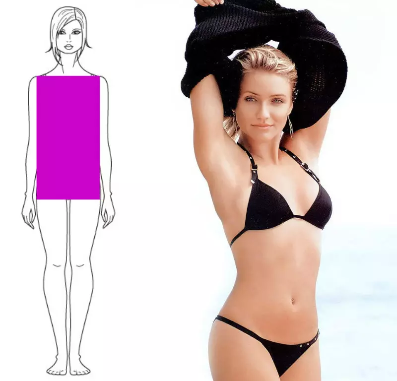 圖類型“矩形”（60張照片）：穿矩形的女人穿什麼衣服，如何減肥 15768_3