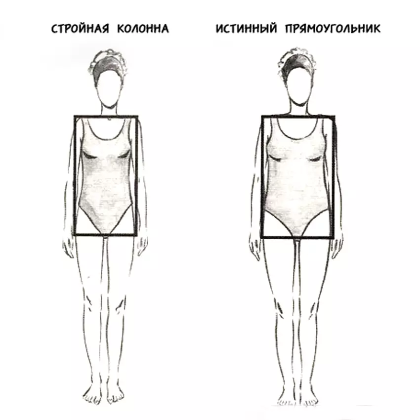 Obrázek typu „obdélník“ (60 fotografií): Jaké oblečení nosit žena s obdélníkovým tělem, jak zhubnout 15768_4