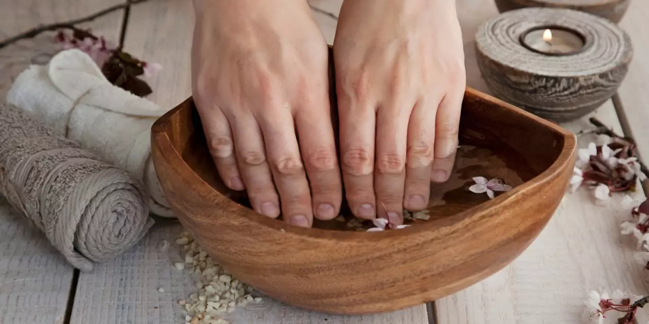 Морская ванночка для ногтей. Ванночка для ногтей. Ванночка для рук. Спа маникюр. Травяные ванночки для рук.