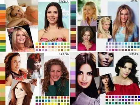 색상을 결정하는 방법 (109 사진) : 디렉토리 메소드의 얼굴, 머리카락 및 모양의 정의의 예로는 옷을 선택하십시오 15875_7