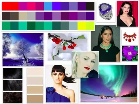 Žiemos spalva (96 nuotraukos): spalvų paletė drabužiuose, kokie plaukai yra tinkami, pavyzdžiai yra minkšti, šilta, į pietus ir švarus žiemos išvaizda 15881_82