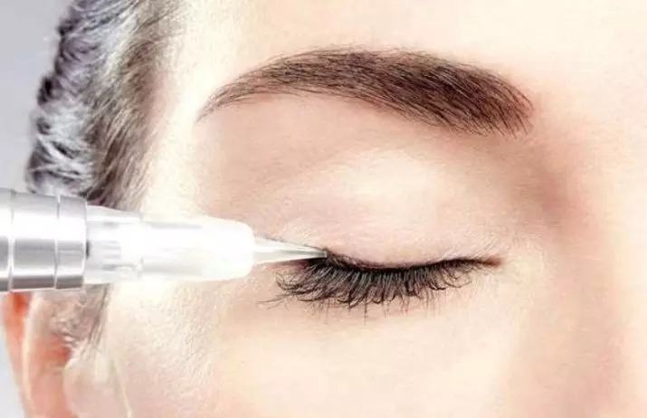 睫毛紋身（27張照片）：它是如何完成的？永久化妝後護理。何時可以在眼瞼的年齡後畫出眼睛？生物化的特徵 15909_26