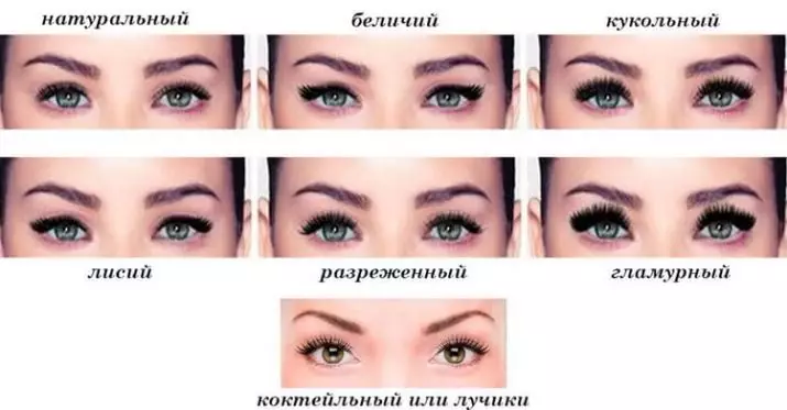 Flashing of eyelashes for building (66 photos): types of extensive eyelashes, z and other forms of bends. What are the difference and what is the difference? How to choose? 15928_6