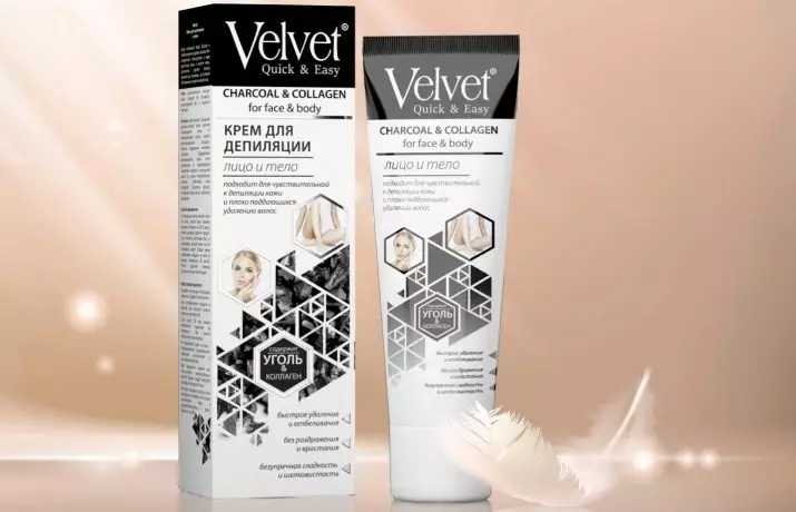 Velvet Cream For Depolation: Rêbername ji bo Bikaranînê, hûn hewce ne ku hûn çiqas bihêlin, roja qedandinê, hilberîna hilberê û nirxandinan 15988_13