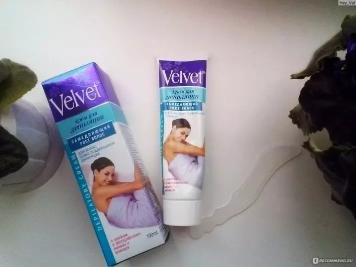 Velvet Cream For Depolation: Rêbername ji bo Bikaranînê, hûn hewce ne ku hûn çiqas bihêlin, roja qedandinê, hilberîna hilberê û nirxandinan 15988_8