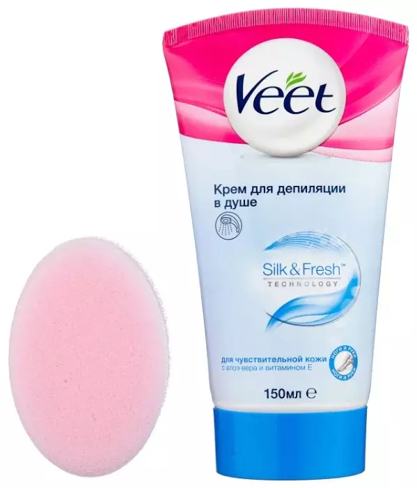 Veet cream untuk pencabutan zona intim: varietas krim untuk pencabutan di bidang bikini wanita, instruksi untuk digunakan 16001_2