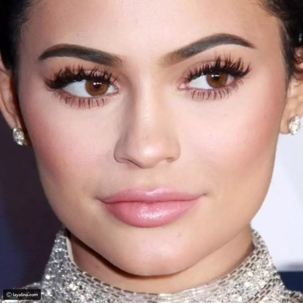Smink Kylie Jenner: Hogyan lépjünk lépéssel, hogy sminket készítsenek a stílus Kylie Jenner? Jellemzői és gyönyörű példái 16049_6