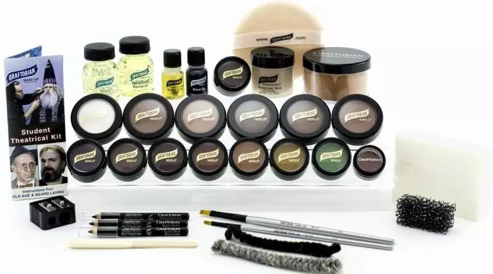 Kreatiewe Make-up (52 foto's): Ligte oog make-up vir fotosessie en helder eenvoudige make-up met skitter, gesig make-up idees en lippe, pragtige voorbeelde 16050_11