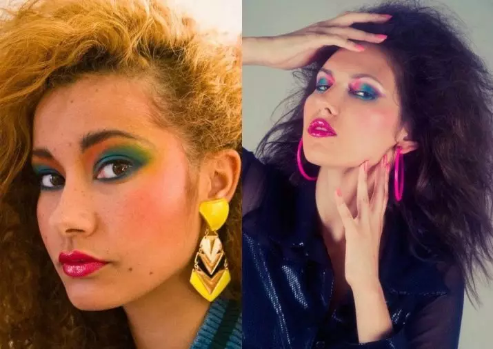 Make-up in die styl van die 90s (48 foto's): Hoe het meisies in Rusland en Amerika geverf? Make-up op die retro disco stap vir stap. Hoe om dag make-up te maak? 16086_38