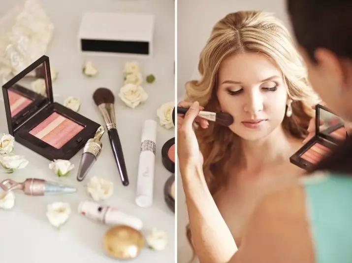 Makeup for blondes (81 wêne): Bi çavên şîn û kesk, kesk û karium. Daytime Makeup Beautiful For Skinerm û êvarê Bi Lêvên Sor, ramanên din 16101_2