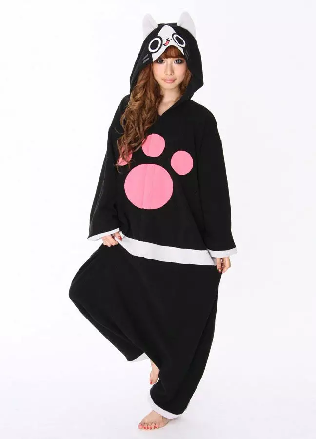 Pajamas Kigurumi (91 nuotraukos): gyvūnų pavidalu, vienaragis, jumpsuit-pižama Panda, pikachavimas, kas vadinama pižama į usūrinį, atsiliepimus pavidalu 1614_32