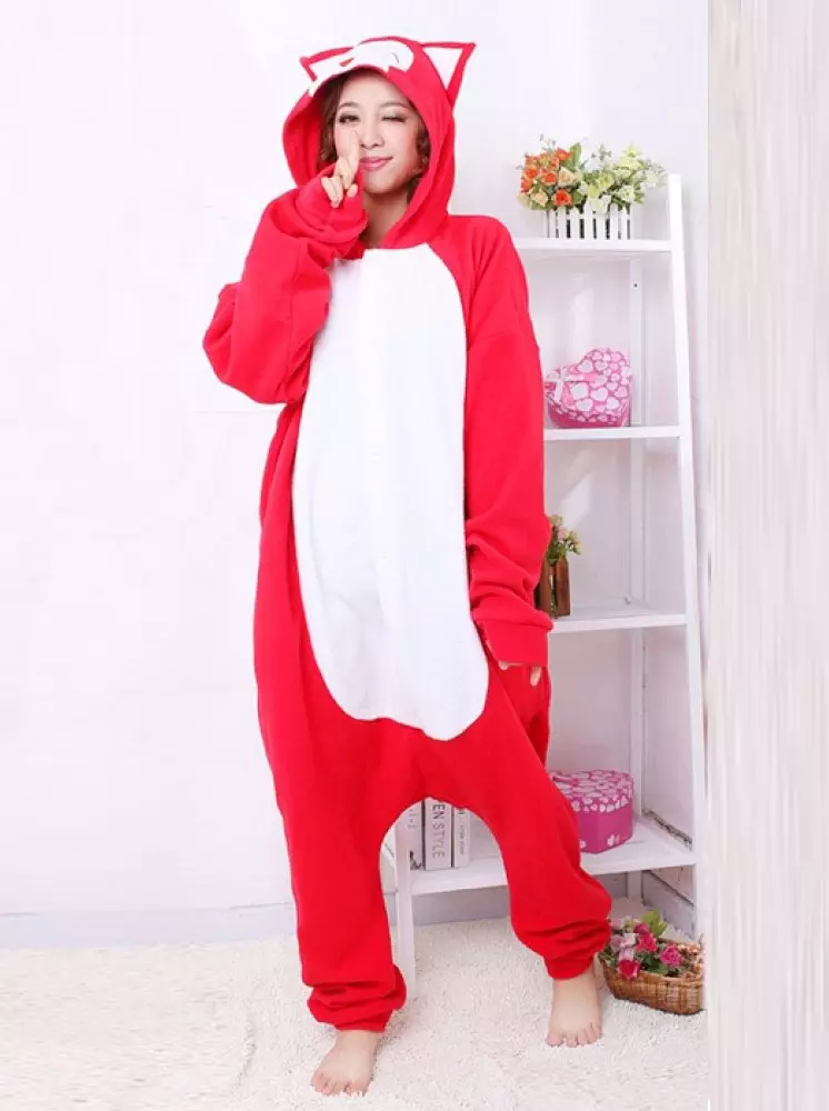 Pijama kigurumi (91 argazki): animalien moduan, unicornioan, unicornio-pijama panda, picaching, Pajama deitzen direnak Raccoon, berrikuspen moduan 1614_38
