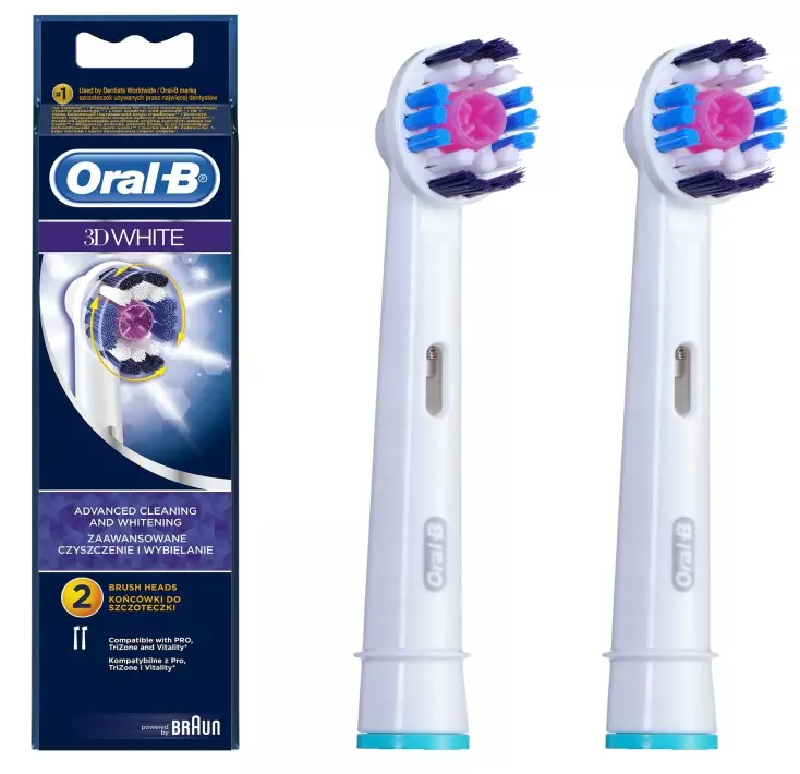 Elektraj dentbrosoj ORAL-B: Vitality kaj Pro 500, Crossaction kaj 3D White, Smart 4 kaj aliaj branĉaj elektrolatoj. Kiel elekti? Recenzoj 16159_10
