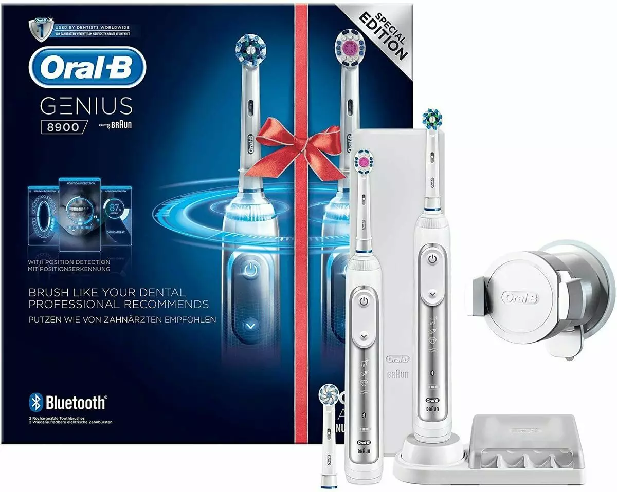 Elektriske tannbørster Oral-B: Vitality og Pro 500, Crossaction og 3D White, Smart 4 og andre Braun elektrolater. Hvordan velge? Vurderinger. 16159_18