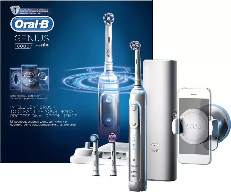 Elektraj dentbrosoj ORAL-B: Vitality kaj Pro 500, Crossaction kaj 3D White, Smart 4 kaj aliaj branĉaj elektrolatoj. Kiel elekti? Recenzoj 16159_19