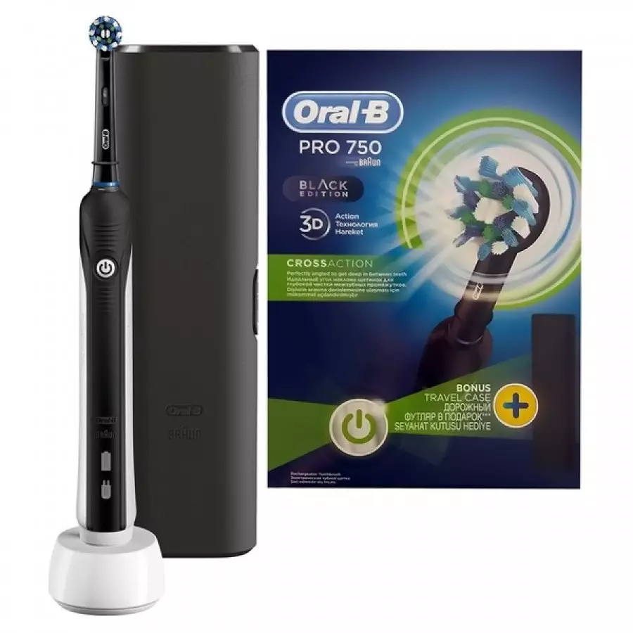 Elektraj dentbrosoj ORAL-B: Vitality kaj Pro 500, Crossaction kaj 3D White, Smart 4 kaj aliaj branĉaj elektrolatoj. Kiel elekti? Recenzoj 16159_21
