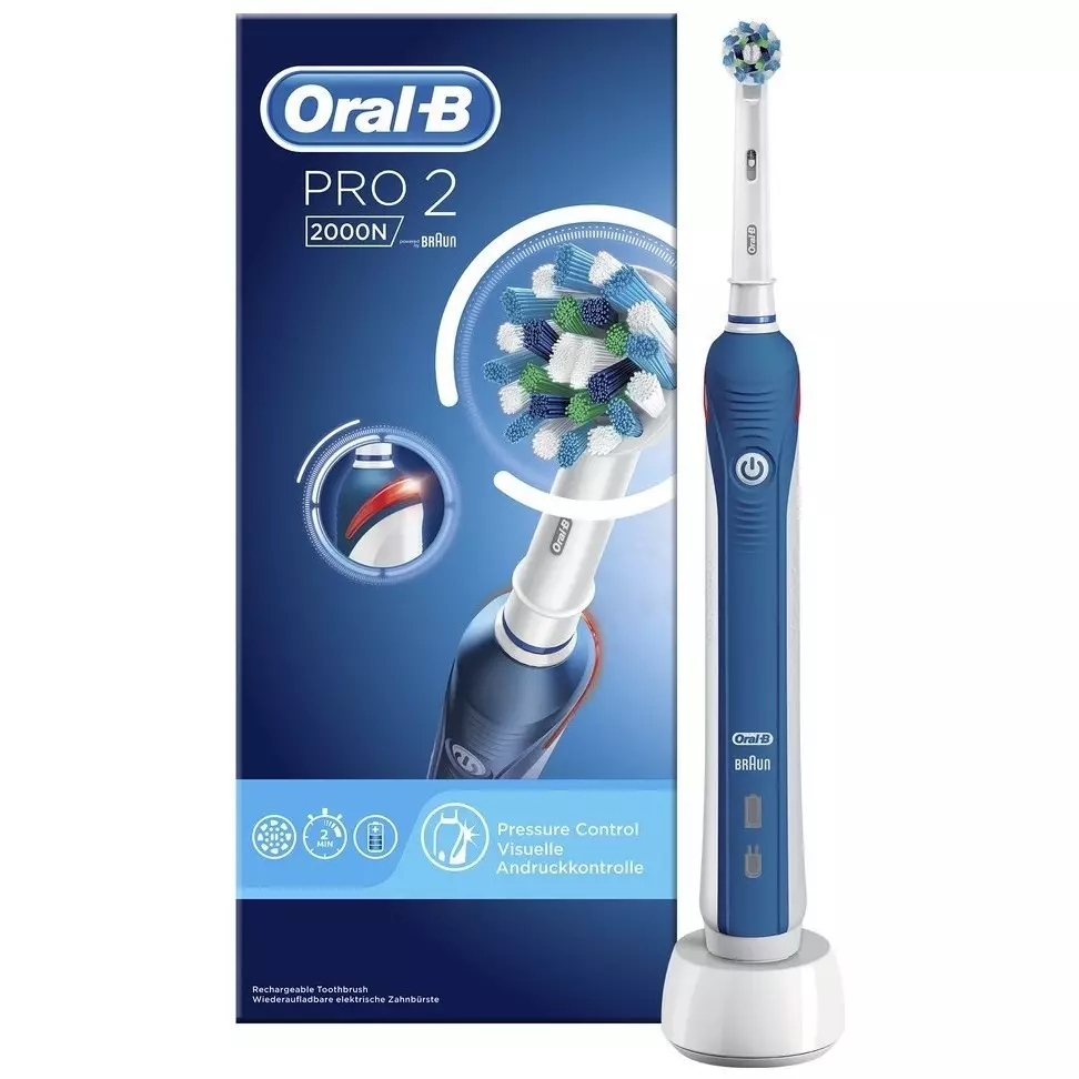 Elektriska tandborstar Oral-B: Vitality och Pro 500, Crossaction och 3D White, Smart 4 och andra Braun elektrolater. Hur man väljer? Recensioner 16159_22