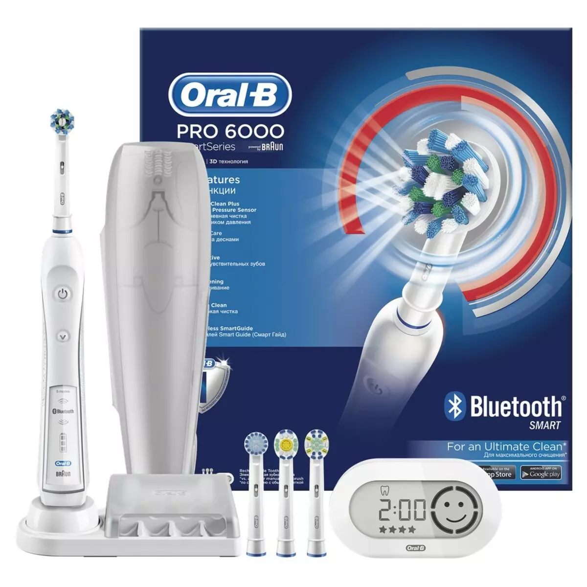 Elektraj dentbrosoj ORAL-B: Vitality kaj Pro 500, Crossaction kaj 3D White, Smart 4 kaj aliaj branĉaj elektrolatoj. Kiel elekti? Recenzoj 16159_27