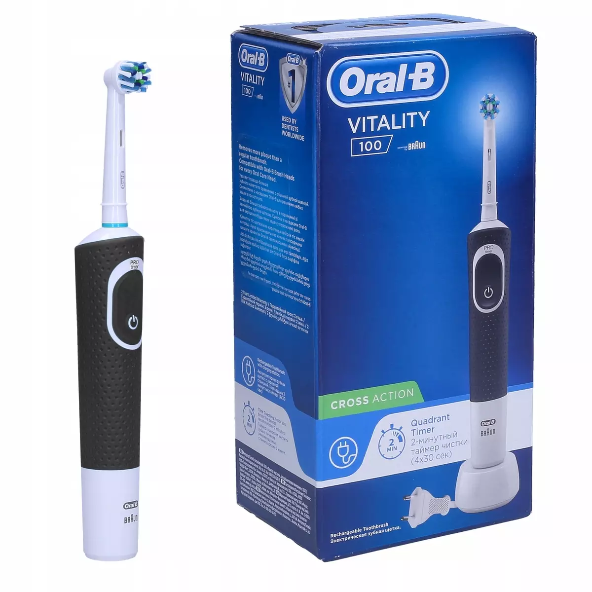 Elektraj dentbrosoj ORAL-B: Vitality kaj Pro 500, Crossaction kaj 3D White, Smart 4 kaj aliaj branĉaj elektrolatoj. Kiel elekti? Recenzoj 16159_28