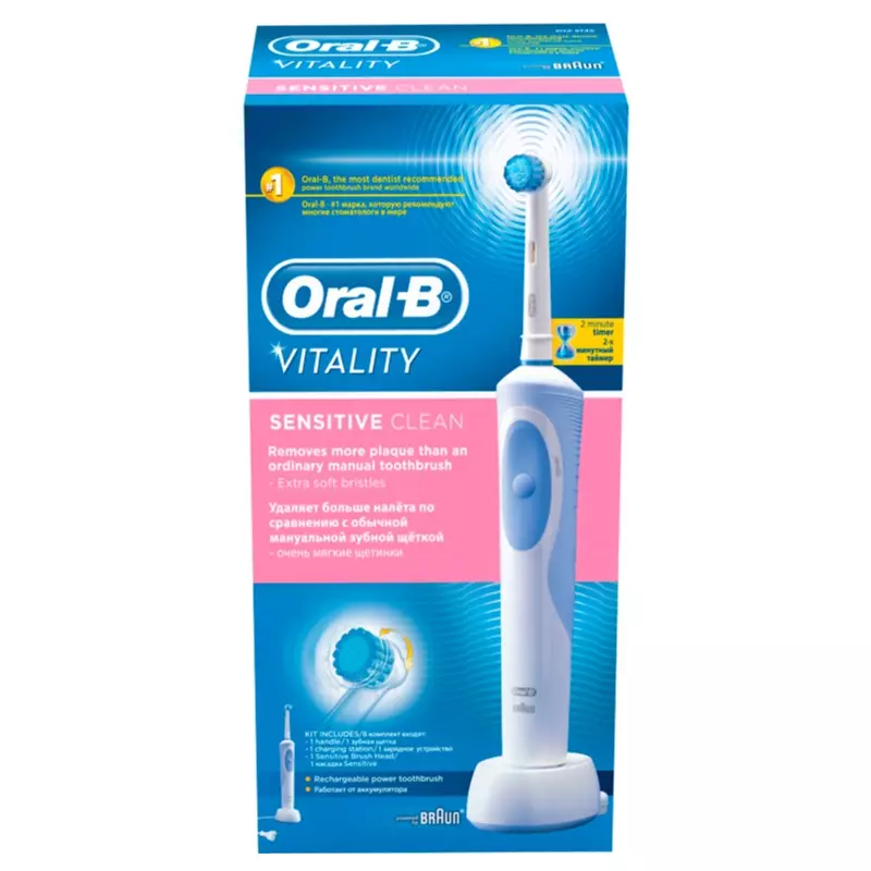 Elektraj dentbrosoj ORAL-B: Vitality kaj Pro 500, Crossaction kaj 3D White, Smart 4 kaj aliaj branĉaj elektrolatoj. Kiel elekti? Recenzoj 16159_30