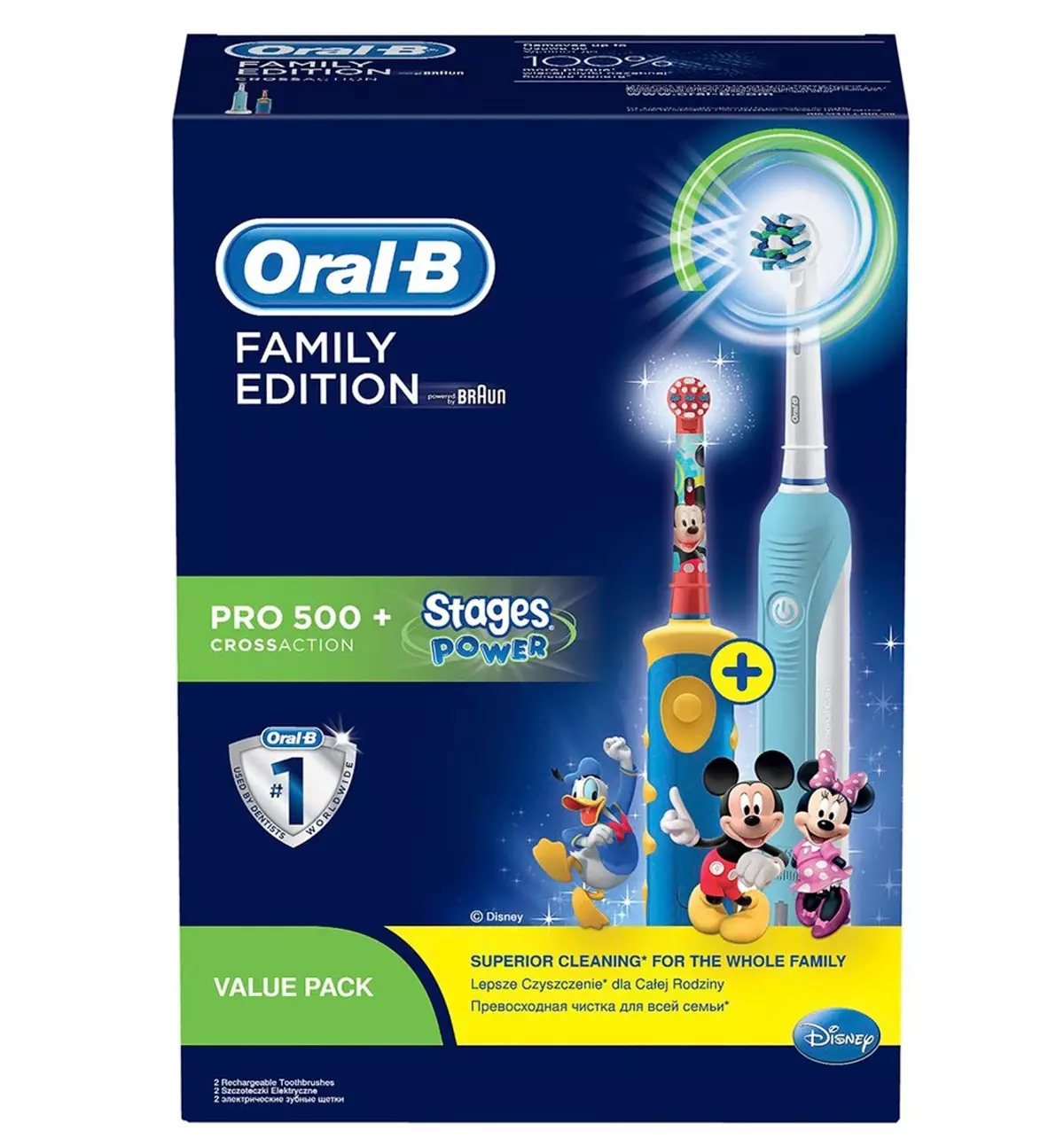 Elektroanyske tandenborstels Oral-b: Vitality en Pro 500, Crossaksje en 3D White, Smart 4 en oare braun Electrolaten. Hoe te kiezen? Resinsjes fan beoordelingen 16159_33