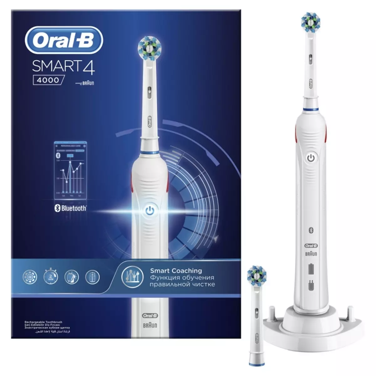 Elektraj dentbrosoj ORAL-B: Vitality kaj Pro 500, Crossaction kaj 3D White, Smart 4 kaj aliaj branĉaj elektrolatoj. Kiel elekti? Recenzoj 16159_34