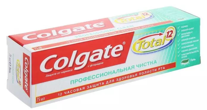 Pasta de dents de Colgate (73 fotos): composició, 
