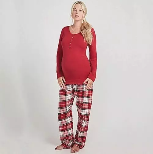 Pijamas para madres embarazadas y de enfermería (55 fotos) 1616_31