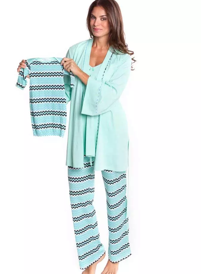 Pijamas para madres embarazadas y de enfermería (55 fotos) 1616_36