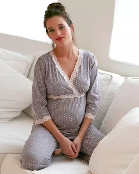 Pyjama voor zwangere en verpleegmoeders (55 foto's) 1616_5