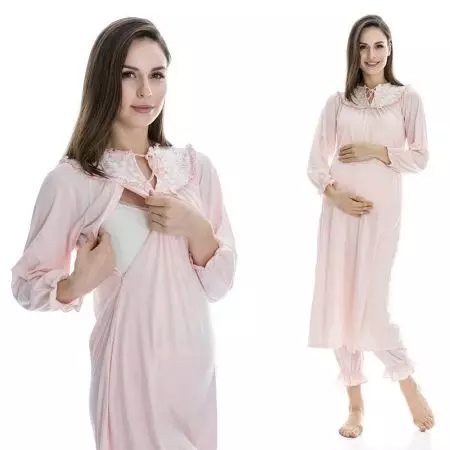 Pyjama voor zwangere en verpleegmoeders (55 foto's) 1616_52
