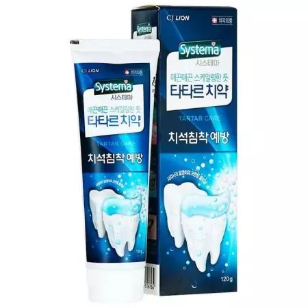 Toothpaste Lion: Zact Plus u Dentor Systema mill-Korea, għal dawk li jpejpu jpejpu Toothpaste u dentali ċari, prodotti oħra, reviżjonijiet 16173_20
