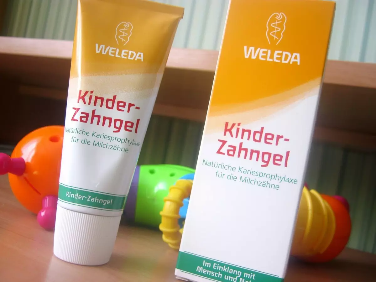 Børne tandpasta Weleda: Sammensætning af pasta gel til børn. Fra hvilken alder kan du bruge? Anmeldelse Anmeldelser 16175_13