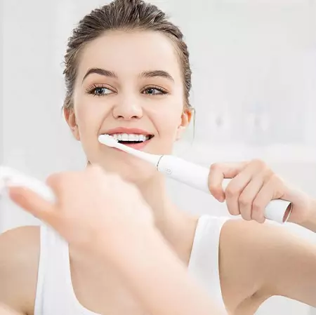 Xiaomi歯ブラシ：電気SOOCAS X3ソニック電動歯ブラシとSOOCAS X5、サウンドおよびその他のモデル、ノズル、レビュー 16176_45