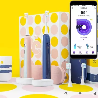 Xiaomi diran: Soocas X3 Electric X3 Electric Tootbrush û Soocas X5, Soocas X5, deng û modelên din, nozzles û nirxandinan 16176_47