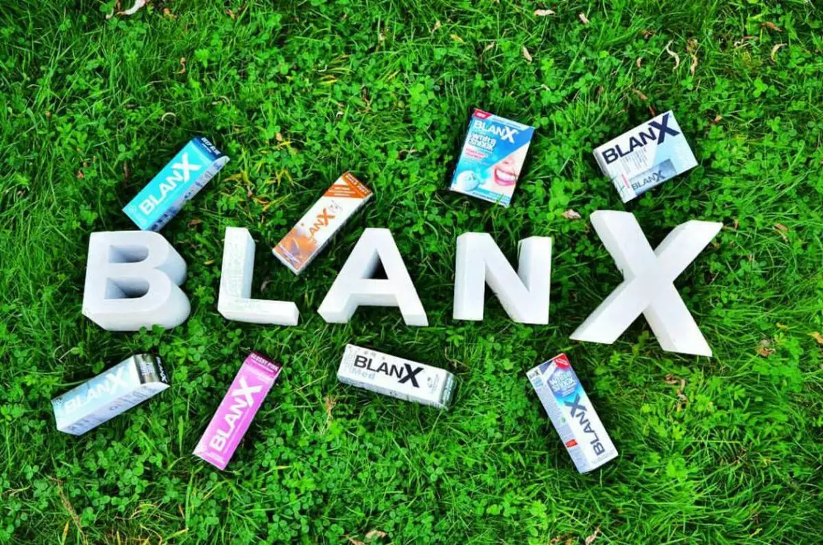 Pasta gigi Blanx: Pemutih ekstra putih dan med, perawatan kejutan putih dan produk lainnya, ulasan 16183_3