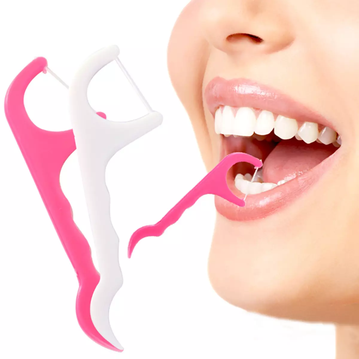 Zahnstochern mit Gewinde: wie eine Zahnseide für die Zähne wählen? Wie ein Zahngewinde auf einem Plastikstab benutzen? 16188_20