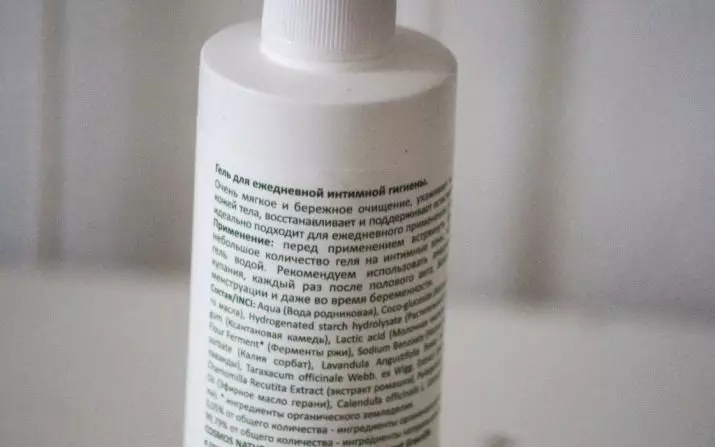 Géis para a higiene íntima Levrana: 250 e 300 ml, sua composição. Vantagens e desvantagens. Revisões de revisão 16223_8