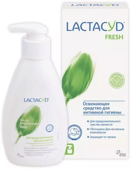 ლარი ინტიმური ჰიგიენის Lactacyd: სახის და გამოყენების ინსტრუქცია, შემადგენლობის დამატენიანებელი გელი, კლასიკური და Lactacyd Pharma ორსული ქალები. შეფასება 16236_6