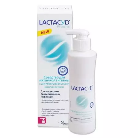 Gels per higiene íntima Lactacyd: tipus i les instruccions d'ús, la composició de el gel hidratant, clàssica i Lactacyd Pharma per a les dones embarassades. Referentacions 16236_7