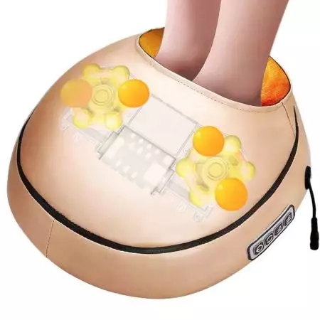 Massagers këmbë të ndezur: Massagers më të mirë elektrike massagers, duke zgjedhur electrometer ngrohjes-tas 16256_21
