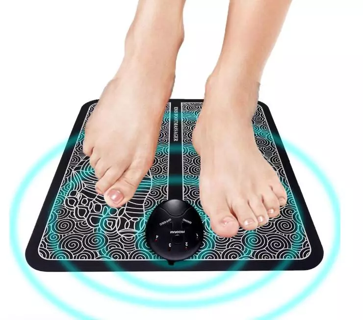 Elektrische massagers voor benen: de beste modellen met ballen en anderen, de nominale stimulator voor de voeten en vingers. Criteria van keuze 16268_11