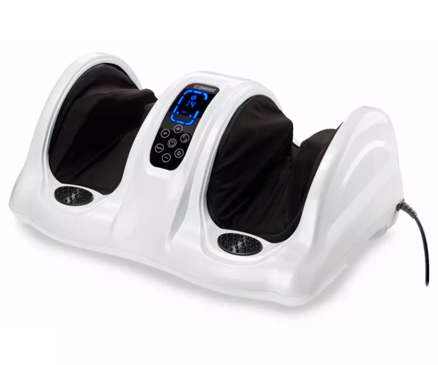 Massagers eléctricos para as pernas: os mellores modelos con bolas e outros, o masaxe clasificado para os pés e os dedos. Criterias de elección 16268_5