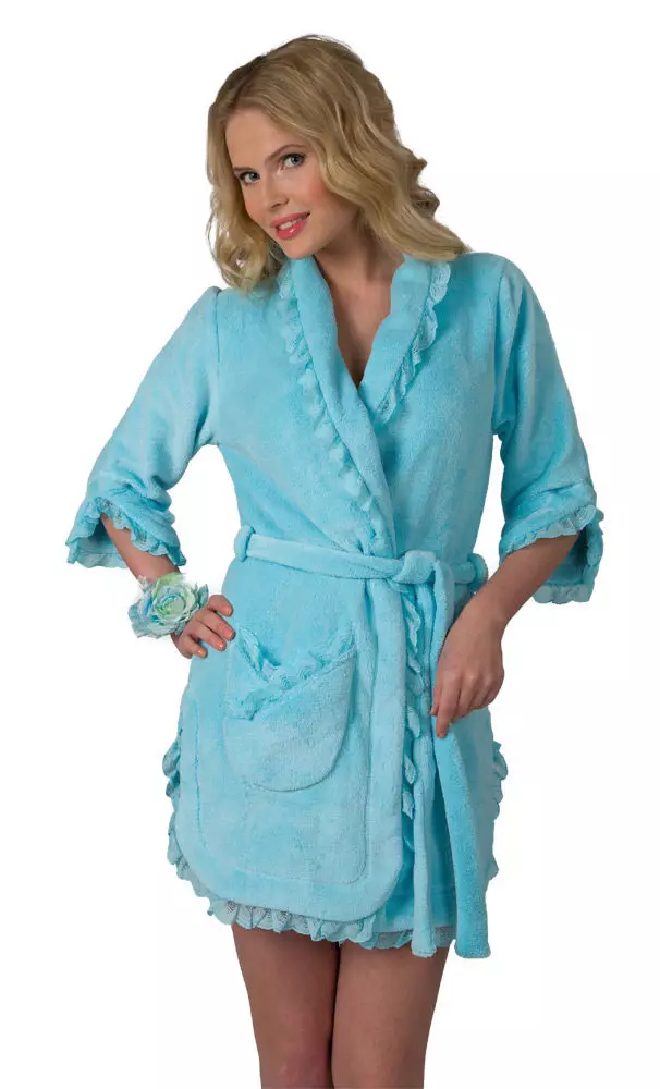 Pork robe 132 photos: female models 2021, from Turkey, bath, with embroidery, from lightweight Mahra 1626_60