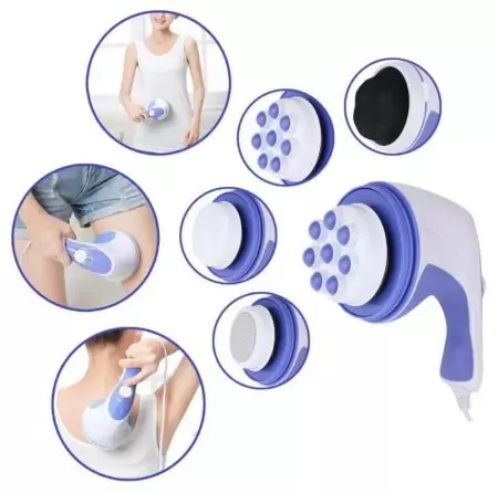 Massagers Bradex: นวดสากลเย็น, นวดตัวสำหรับหัว, ใบหน้าและตา, เท้าและอื่น ๆ , ความคิดเห็น 16279_24